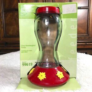 Garden Treasures 26 oz 6 Feeding Ports Glass Hummingbird Feeder